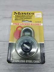 Master lock combination padlocks. 1500-DM. FREE LOCKER MAGNET. NOS USA