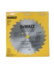 DEWALT DW3323 Round Arbor Circular Saw Blade 7-1/4"