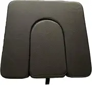 koolsoo PVC Commode Seat Cushion Soft Pad for Bedside Commodes Comfortable Black Toilet Seat Cushion for Elderly Bedridden Patients