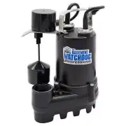 Basement Watchdog Submersible Sump Pumps 11.5"Hx9.0"Wx7.5"D 1/2-Hp Cast Iron
