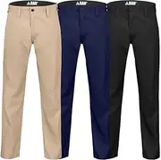 [Bad Workwear] 247™ Slim Fit Chino Work Pants for Men - Lightweight Premium Pants with Slim Fit and Reinforced Pockets