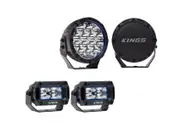 Kings 7" Lethal driving lights 12,596 lumens + 2x 3.3" Work light