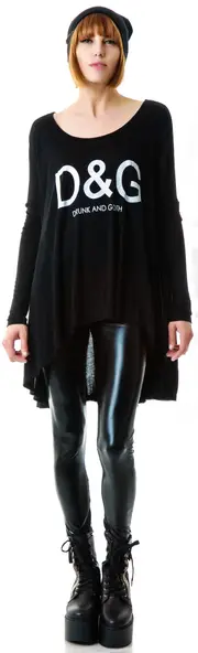 [United Couture] Drunk and Goth Long Sleeve Tee