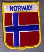 Embroidered International Patch National Flag of Noway NEW bunting