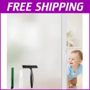 Static Cling Frosted Window Film - 95% Privacy & Heat Insulation, 47.2" x 6.5"