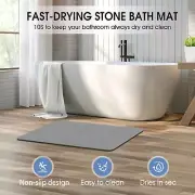 Stone Bath Mat Diatomaceous Earth Bath Mat Non-Slip Super Absorbent Stone Bath M