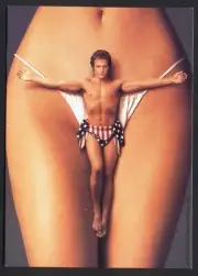 Swedish FILM POSTER Postcard - THE PEOPLE vs LARRY FLYNT (Woody Harrelson)