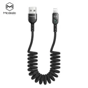 USB Charger Cable Coiled Data Sync Cord For iPhone 14 13 12 11 Pro Max XR 8 7 6