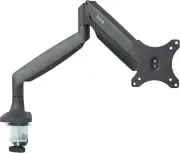 Aluminum Height Adjustable Single Monitor Articulating Desk Mount Stand w/Gas S