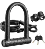 VVA Security Combination Heavy Duty Bike U Lock - Bicycle U Lock Shackle