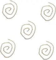 [VALICLUD] 5pcs Pearl Waist Chain Chain Waistband Belts for Dresses Body Jewelry for Women Ladies Jewelry Dress with Pearls Belt Buckles for Women Zinc Alloy Golden