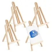 12Inch Wood Easel Stand, Tabletop Display Stand A-Frame Artist Easel 4 Pack