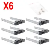 6Pcs 2.5" SAS SATA Hard Drive Tray Caddy for DELL PowerEdge R610 R710 R720 T710