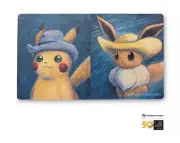 Pikachu & Eevee Self-Portraits Playmat Pokemon Center x Van Gogh Museum