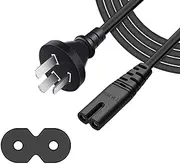 ArtiConnex|™ Figure 8 Power Cord, F8 TV Power Cord, IEC-C7 Appliance Power Cable, fit Well with TV, Monitor, Camera, Radio, Shaver, Radio, Tablet, PS3, PS4 and Devices with F8 Jacks(1.2M/3.9FT)