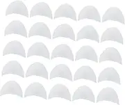 DOITOOL 50pcs Men's and Women's Suit Shoulder Pads Thick Gym Shoulder Pads Suit Shoulder Pads for Blazer Shoulder Pads Women Ladies Supports Black Big Suits Dress Shoulder Pad Cotton White