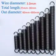 Wire Dia 3mm Extension spring Tension Expansion Extending Spring Length60~600mm