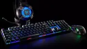 Velocilinx Brennus Pro Series Gaming Wired/Windows-Mac Keyboard, Mouse, Headset