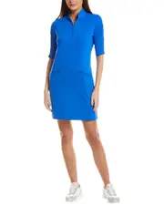 IBKUL Ruched Sleeve Mini Dress