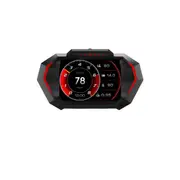 NNEOBA Car Speedometer Head Up Display HUD GPS OBD2 Slope Met Black