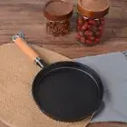Non-stick Cast Iron Frying Pan Wood Handle Crepe Maker Pancake Pan Restaurant