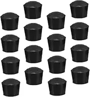 SOESFOUFU 16pcs Round Rubber Chair Leg Covers Non Slip Floor Protectors for Tables and Stools Durable Caps for Round Furniture Legs Noise Reducing Furniture Foot Tips