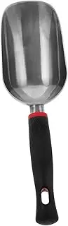 GAROZATION Garden Shovel Ice Scoop Metal Hand Shovel with Ergonomic Grip for Gardening and Ice Handling Stylish Design Durable and Easy to Clean for Multi Functional Use