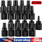 20PC Broken Head Bolt Screw Cap,Extractor Screw Hexagon Socket Bolt Removal Tool