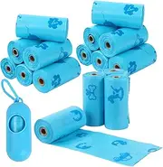 Mivpzisk Diaper Trash Bags, 16 Rolls Baby Diaper Sacks with Dispenser, Tear-Resistant Odor-Proof Cleaning Sack, Portable Toddler Supplies for Daycare Center Car Picnic Camping
