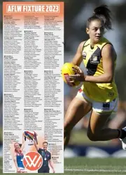 2023 AFLW TEAMS FIXTURE POSTER,AFL FOOTBALL , FREE POST BARGAIN