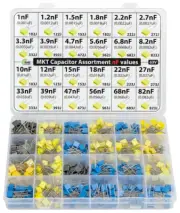Nf Values - MKT Polyester Box Capacitor Kit Assortment 350 Pcs 24 Values 63V, Al