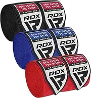 RDX Boxing Hand Wraps Inner Gloves, 4.5 Meter 180 Inches Elasticated Thumb Loop Bandages, Under Mitts Wrist Hand Protection, Muay Thai MMA Kickboxing Martial Arts, Punching Bag Speed Ball Training
