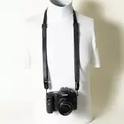Dual Adjustable Premium All Black Camera Strap w/ Peak Design Anchors 32-60"