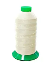 KCHEX Natural/White UVR Bonded Polyester Upholstery Thread T-90 Outdoor/Awnin...