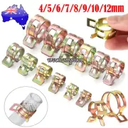 50x Hose Clamp Zinc Plated Spring Hose Pipe Clamp Air Clip Clamp 4-12mm Fastener