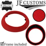 RED LEATHER GEAR SURROUND TRIM COVER + FRAME FITS MINI COUNTRYMAN R60 10-16 (for: Mini)