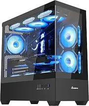 HOENGAGER Sunshine Gaming PC Intel Core i5-12600K 3.7 GHz, NVIDIA RTX 4070 Super 12G,16GB DDR4 RAM 3200,1TB PCIe +1TB SATA SSD, 850W PSU, 360mm AIO, 11AC Wi-Fi,Windows 11 Pro 64-bit Desktop-Black