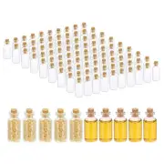 5ml Tiny Glass Bottles Vials 100Pcs Mini Clear Bottles Glass with Cork Stoppers