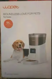 6L Automatic Cat Feeder, Wifi Automatic Dog Feeder with APP Control for Remote F