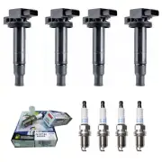 New Set of 4 Ignition Coil & Denso Spark Plug for Scion xA xB/ Toyota Echo Prius (for: Toyota)