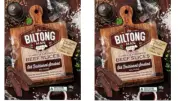 988297 2 x 100g BILTONG OLD FASHIONED SMOKED BEEF JERKY CURVED AND AIRED BAG