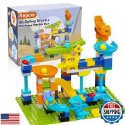 Anpcso Marble Run Building Blocks, Dinosaurs Marble Track Toy Classic Large B