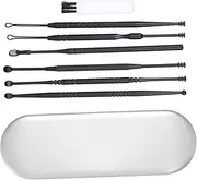HOUDERCO 1Set Stainless Steel Ear Cleaning Kit Removal Tools for Ear Hygiene Lightweight Portable Picks with Smooth Design for Comfort