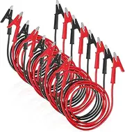 NAMOARLY 8Pcs Alligator Clip Jumper Wires Electrical Test Leads with Dual Ended Clips for Multimeter Testing Electronic Device Connections