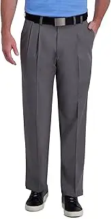 [Haggar] Men's Cool Right Performance Flex Classic Fit Pleat Front Pant-reg. and Big & Tall