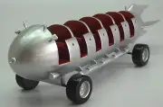 Euclid Beach Rocket Car Desk Desktop Wood Model Small New