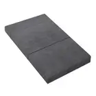 NNEDSZ Bedding Double Size Folding Foam Mattress Portable Bed Mat Velvet Dark Gr