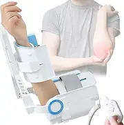 Electric Elbow Joint Rehabilitation Device, Upper Limb Rehabilitation Flexion and Extension Trainer with Remote Control, -5°~150° Adjustable Angle, Hinged Elbow Support Arm Exerciser