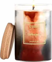 HZ-WONMIO Scented Candles | Coffee Bean Candle|Hand-Poured Soy Wax Candles | 60-Hour Burn Time |Aromatherapy Candle |Tie-Dye Effect| Holiday Candle Gifts for Women