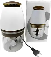 [Mirpuytn] Food Processor Chopper Meat Blenders | Transparent Mixer Grinder 700ml Large Capacity,Compact Multifunctional Vegetable Chopper Kitchen Gadgets for Home Cooking Camping